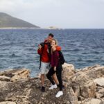 A couple on Mljet with sea view